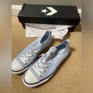 Women’s Converse Chuck Taylor All Star Knit Slip-On Sneakers Light Blue